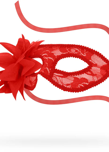OHMAMA - MASKEN MASKEN MIT SPITZE UND ROTEN BLUMEN - Venezianische Masken