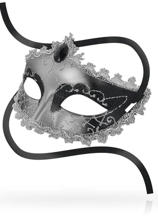 OHMAMA - MASKEN SCHWARZE DIAMONDGRAU MASKE - Venezianische Masken
