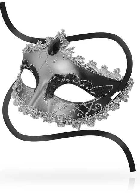 OHMAMA - MASKEN SCHWARZE DIAMONDGRAU MASKE - Venezianische Masken