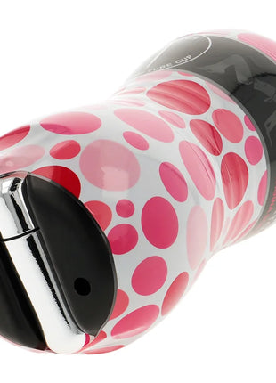 Ohmama masturbator mit vagine vibration pinke silikonrohrbecher mit schwarzen und chromakzenten