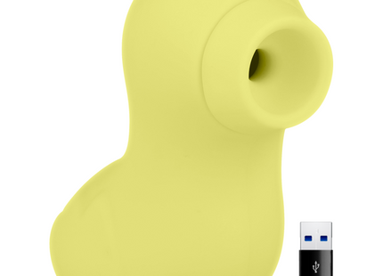 Ohmama meine ente wiederaufladbar gelb silikon vibrator mit usb ladekabel in ente form