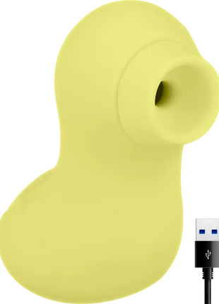 Ohmama meine ente wiederaufladbar gelb silikon vibrator mit usb ladekabel in ente form