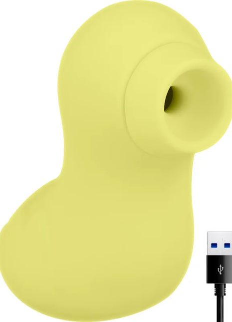 Ohmama meine ente wiederaufladbar gelb silikon vibrator mit usb ladekabel in ente form