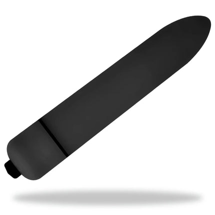 Ohmama mini-vibrationskugel 9 cm schwarz aus silikon mit abgerundeten spitzen und kleinem knopfschalter