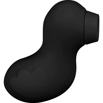 Schwarzes ohmama my duck wiederaufladbar silikon saugkopfgerät mit glattem rundem körper und zylinderdüse