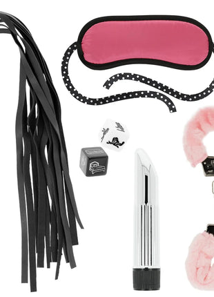 Ohmama paar-set nummer 1 pinkes augenmaske mit punkten und schwarzem rand aus weichem material