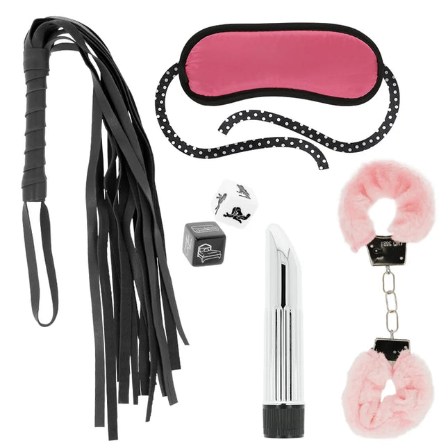 Ohmama paar-set nummer 1 pinkes augenmaske mit punkten und schwarzem rand aus weichem material