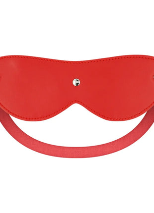 Ohmama paar-set nummer 6 rotes leder auge maske mit silbernen nieten und verstellbarem riemen