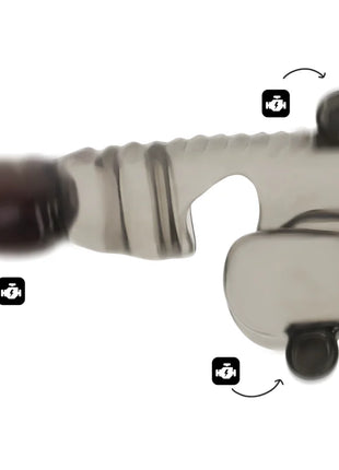OHMAMA - Penis- und Hodenhülle mit 3 Motoren - Penishüllen mit Verlängerung