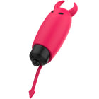 Ohmama pocket devil vibrator stimulator xmas edition pink silikon teufel-form mit schwarzer spitze und pfeilförmiger befestigung