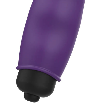 Ohmama pocket vibe purple xmas edition vibrator mit lila silikongriff und schwarzer abgerundeter spitze