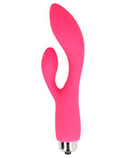Pink silikon rabbit-vibrator 13 cm mit metallbasis von ohmama für intime stimulation
