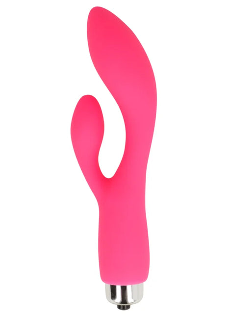 Pink silikon rabbit-vibrator 13 cm mit metallbasis von ohmama für intime stimulation