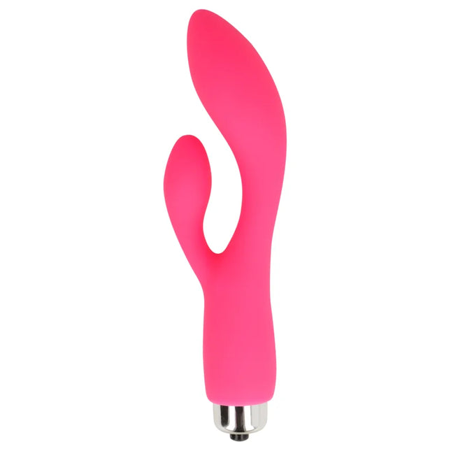 Pink silikon rabbit-vibrator 13 cm mit metallbasis von ohmama für intime stimulation