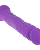 Ohmama realistischer silikon-dildo in lila mit strukturierten rillen und abgerundetem kopf