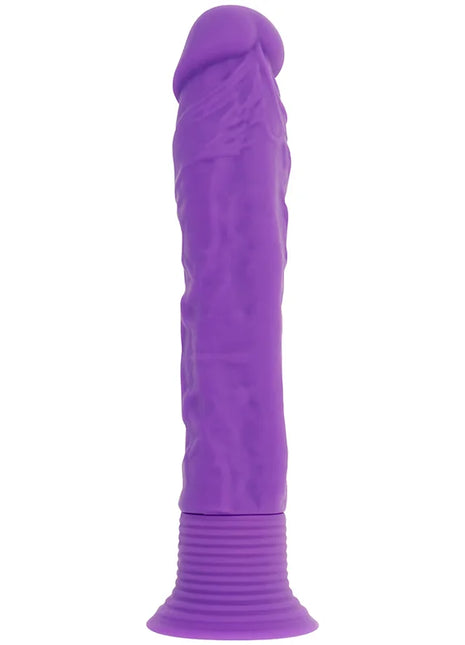 Ohmama realistischer silikon dildo in lila mit strukturierter oberfläche und geripptem fuß für vielseitigen spaß