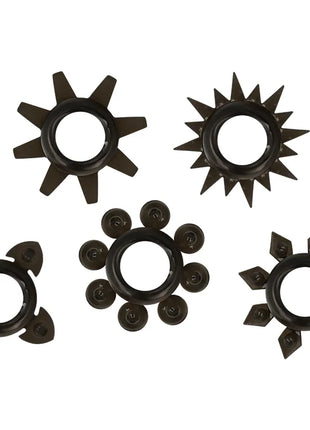 OHMAMA - SET AUS 5 HODEN- UND PENISRINGEN AUS SILIKON - Penisring ohne Vibration