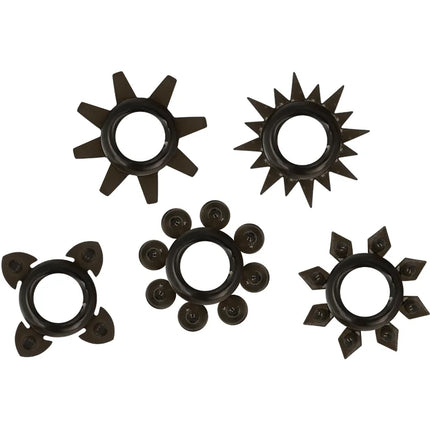 OHMAMA - SET AUS 5 HODEN- UND PENISRINGEN AUS SILIKON - Penisring ohne Vibration