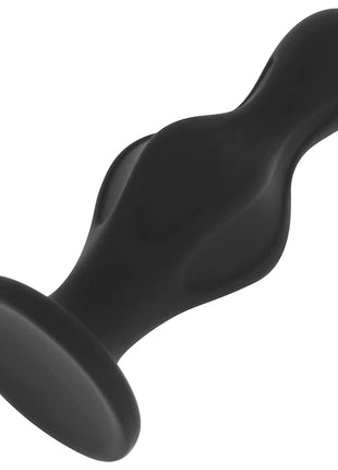 Ohmama silikon-analstecker 12 cm schwarz mit glatter, abgerundeter form und Sicherheitsrand aus Silikon