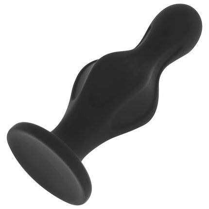 Ohmama silikon-analstecker 12 cm schwarz mit glatter, abgerundeter form und Sicherheitsrand aus Silikon