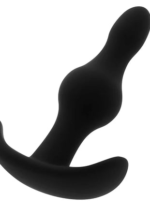 Schwarzer silikon-analstecker ohmama mit ergonomischem design und abgerundetem spitzen für bequemen gebrauch 8 cm