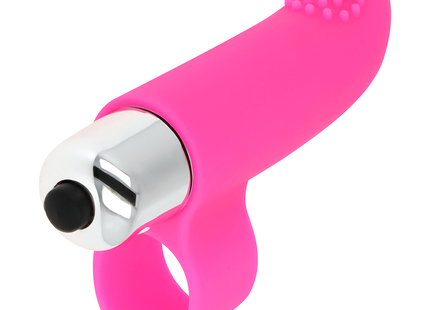 OHMAMA - TEXTURIERTER VIBRIERENDER FINGERHUT 8 CM - Fingervibrator