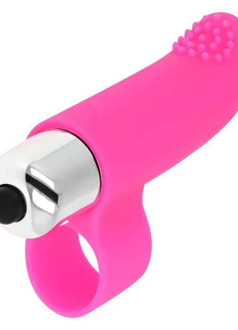 OHMAMA - TEXTURIERTER VIBRIERENDER FINGERHUT 8 CM - Fingervibrator