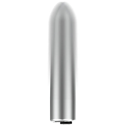 Ohmama vibrationskugel silber metallic zylinderförmig mit 10 vibrationsmodi und glattem abgerundetem spitzenende