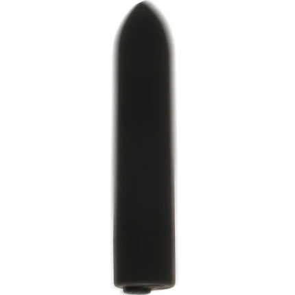 Schwarze, matte vibrationskugel ohmama mit 10 vibrationsmodi und glatter, zylindrischer form und abgerundetem spitz