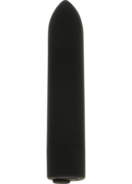 Ohmama vibrationskugel in schwarz aus silikon mit glattem, konischem design und abgerundetem spitzenteil