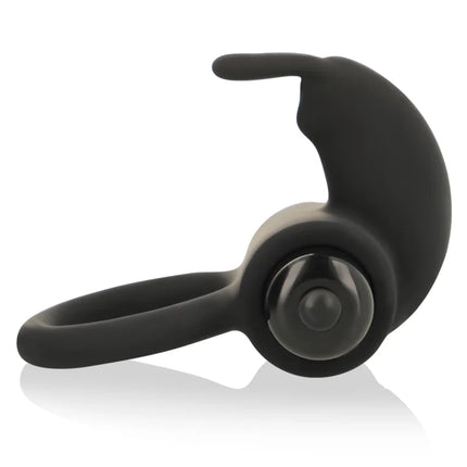 Ohmama vibratorring aus silikon 3 cm in schwarz mit ergonomischem design und mittlerer steuerungstaste