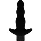 Schwarzer silikon analplug mit strukturiertem griffboden ohmama vibratorstecker 12 cm