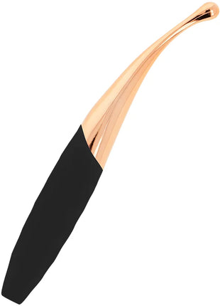 Ohmama wiederaufladbarer klitoris-stimulator in schwarz-rosa-gold mit ergonomischem rosegold und schwarzem design