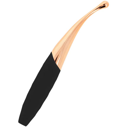 Ohmama wiederaufladbarer klitoris-stimulator in schwarz-rosa-gold mit ergonomischem rosegold und schwarzem design