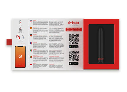 ONINDER - BERLIN BULLET VIBRATOR SCHWARZ 9 MODI 8,5 X 2 CM - KOSTENLOSE APP - Vibrierende Kugeln