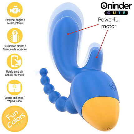 ONINDER CUTE - LOVE 3 SOME DREIFACHVIBRATOR - KOSTENLOSE WELTWEITE APP - Paarvibratoren