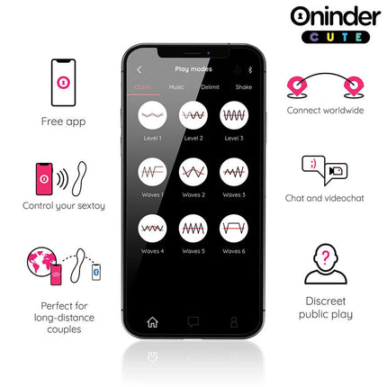 ONINDER CUTE - LOVE BUDDY MASTER G-SPOT VIBRATOR - KOSTENLOSE WELTWEITE APP - Paarvibratoren