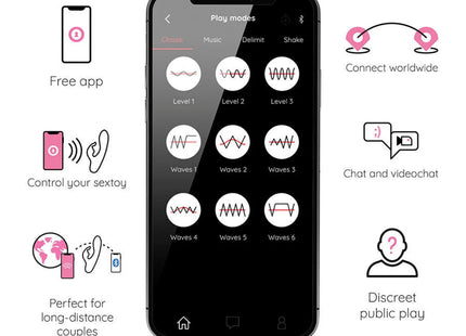 ONINDER CUTE - LOVE BUNNY VIBRATOR G-SPOT CLITORIS - KOSTENLOSE WELTWEITE APP - Paarvibratoren