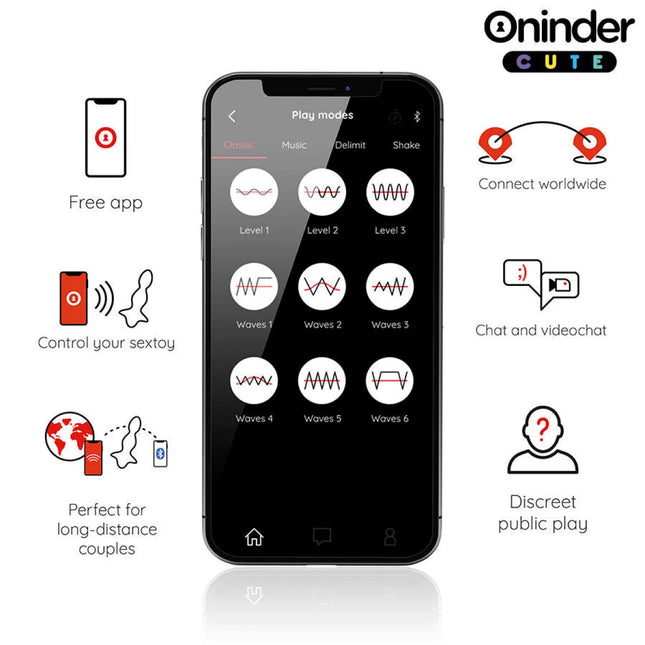 ONINDER CUTE - LOVE BUTT VIBRIERENDER ANALPLUG-DILATATOR - KOSTENLOSE WELTWEITE APP - Analplug