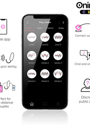 ONINDER CUTE - LOVE PLEASURE VIBRO-ROTIERENDES EI 360° SILIKON - KOSTENLOSE WELTWEITE APP - Vibrierende Eier