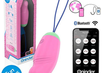 ONINDER CUTE - LOVE PLEASURE VIBRO-ROTIERENDES EI 360° SILIKON - KOSTENLOSE WELTWEITE APP - Vibrierende Eier