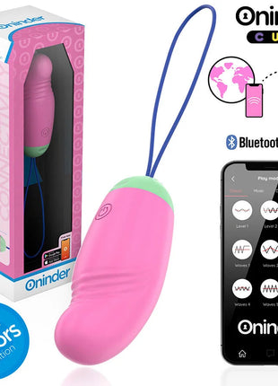 ONINDER CUTE - LOVE PLEASURE VIBRO-ROTIERENDES EI 360° SILIKON - KOSTENLOSE WELTWEITE APP - Vibrierende Eier