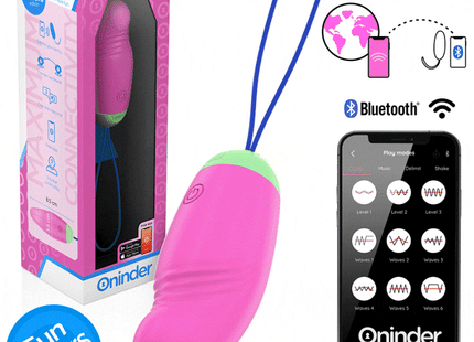 ONINDER CUTE - LOVE PLEASURE VIBRO-ROTIERENDES EI 360° SILIKON - KOSTENLOSE WELTWEITE APP - Vibrierende Eier