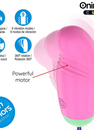 ONINDER CUTE - LOVE PLEASURE VIBRO-ROTIERENDES EI 360° SILIKON - KOSTENLOSE WELTWEITE APP - Vibrierende Eier