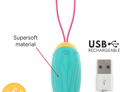 ONINDER CUTE - LOVE PLEASURE VIBRO-ROTIERENDES SILIKON-EDELSTEIN-EI - KOSTENLOSE WELTWEITE APP - Vibrierende Eier