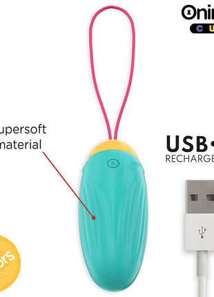 ONINDER CUTE - LOVE PLEASURE VIBRO-ROTIERENDES SILIKON-EDELSTEIN-EI - KOSTENLOSE WELTWEITE APP - Vibrierende Eier