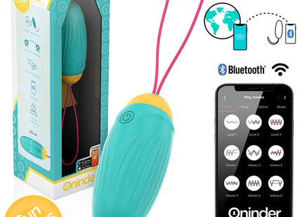 ONINDER CUTE - LOVE PLEASURE VIBRO-ROTIERENDES SILIKON-EDELSTEIN-EI - KOSTENLOSE WELTWEITE APP - Vibrierende Eier