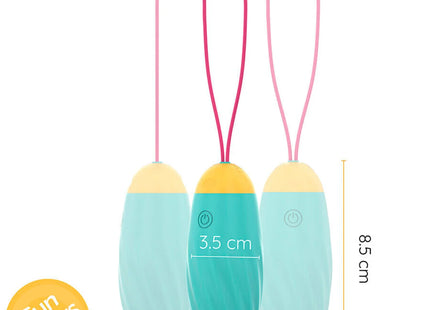 ONINDER CUTE - LOVE PLEASURE VIBRO-ROTIERENDES SILIKON-EDELSTEIN-EI - KOSTENLOSE WELTWEITE APP - Vibrierende Eier