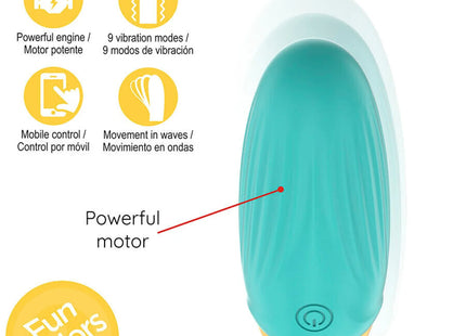 ONINDER CUTE - LOVE PLEASURE VIBRO-ROTIERENDES SILIKON-EDELSTEIN-EI - KOSTENLOSE WELTWEITE APP - Vibrierende Eier