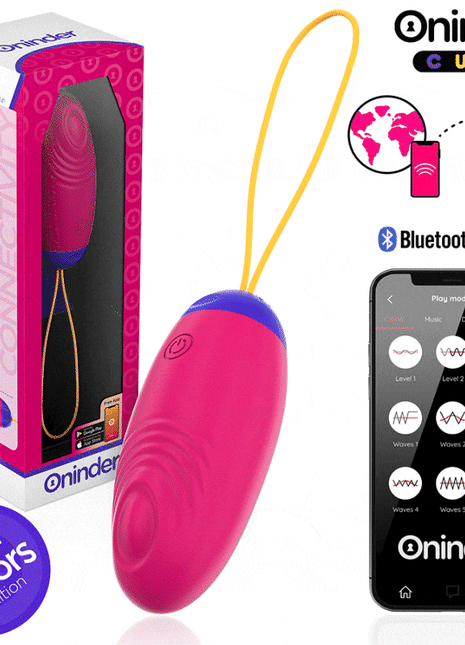 ONINDER CUTE - LOVE PLEASURE VIBRO-WAVE TAPPING SILIKON-EI - KOSTENLOSE WELTWEITE APP - Vibrierende Eier